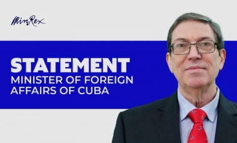 بيان وزير خارجية كوبا، برونو رودريغيز باريا، بشأن الوجود العسكري للولايات المتحدة في منطقة البحر الكاريبي