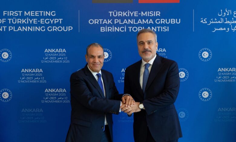 وزيرا الخارجية المصرى والتركى يشاركان فى اجتماع مجموعة التخطيط المشتركة بأنقرة