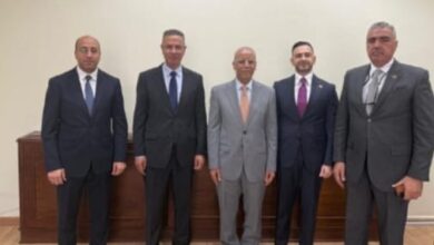 السفير العراقي يلتقي الأمين العام المساعد رئيس بعثة جامعة الدول العربية لمراقبة الانتخابات العراقية.