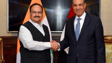 وزير الخارجية يلتقي وزير الصحة الهندي