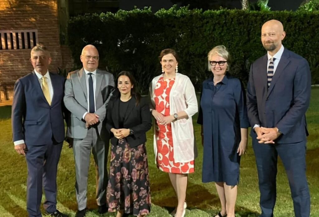 سفيرة فلندا على هامش افتتاح المتحف المصري الكبير وزيرة الثقافة اجرت مباحثات مثمرة في القاهره سفيرة فلندا على هامش افتتاح المتحف المصري الكبير وزيرة الثقافة اجرت مباحثات مثمرة في القاهره