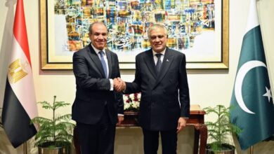 مشاورات سياسية بين وزيرى الخارجية المصرى والباكستاني فى إسلام آباد