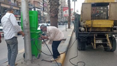 محافظ الجيزة: وضع صناديق قمامة جديدة بشارع الملك فيصل لتحسين المظهر الحضاري ورفع مستوى الخدمات