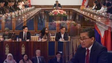 مؤتمر صحفي للخارجية الكمبوديه حول آخر تطورات القتال بين تايلاند وكمبوديا