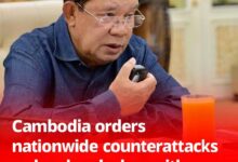 كمبوديا تامر بشن هجمات مضادة على الصعيد الوطني مع تصاعد الاشتباكات الحدودية مع تايلاند