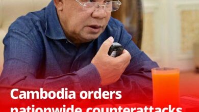 كمبوديا تامر بشن هجمات مضادة على الصعيد الوطني مع تصاعد الاشتباكات الحدودية مع تايلاند