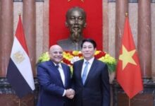 سفير مصر فى هانوي يقدم أوراق اعتماده للسيد رئيس جمهورية فيتنام الاشتراكية