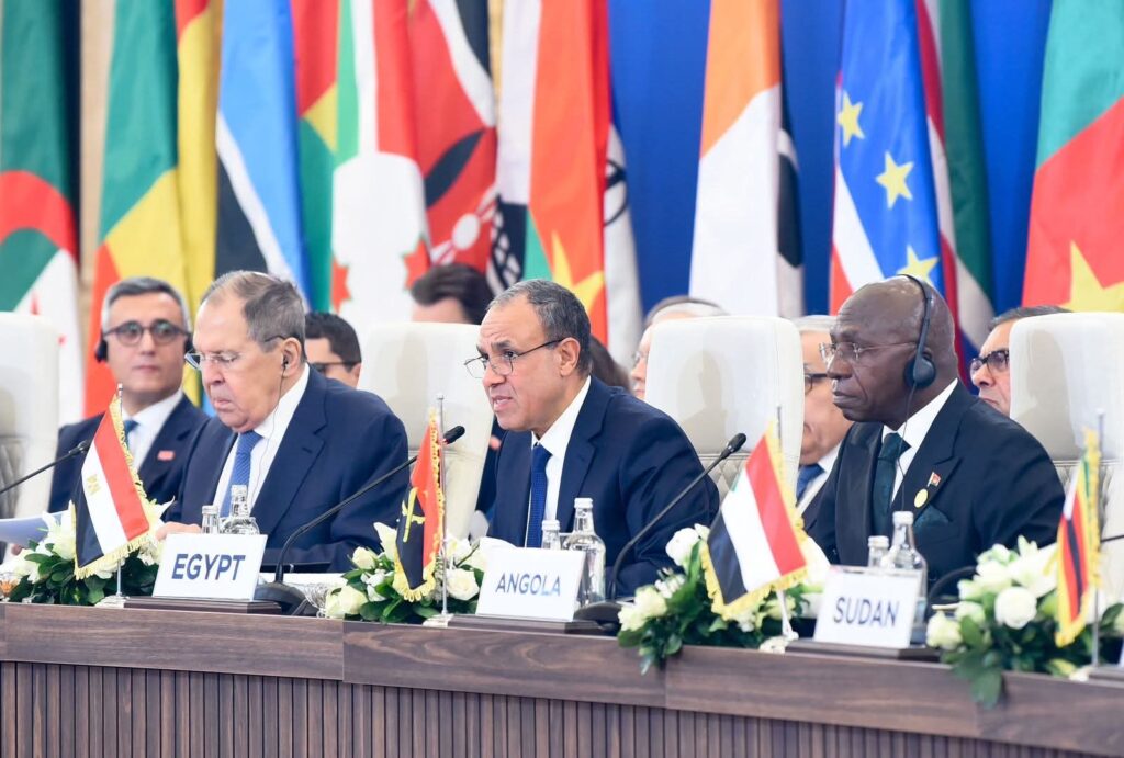 وزير الخارجية يستعرض رؤية مصر للأمن والتنمية في أفريقيا خلال المؤتمر الوزاري الثاني لمنتدى الشراكة الروسية-الأفريقية