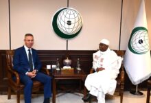 الأمين العام لمنظمة التعاون الإسلامي يستقبل الوفود المشاركة في الاجتماع التشاوري لآلية التنسيق المشتركة للمنظمات الثلاث لدعم القضية الفلسطينية