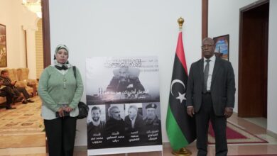 السفارة الليبية بالقاهرة تقيم عزاءً رسميًا لشهداء الواجب في حادث الطائرة بتركيا السفارة الليبية بالقاهرة تقيم عزاءً رسميًا لشهداء الواجب في حادث الطائرة بتركيا