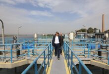 تفقد النجار محطتي مياه الشرب ورفع الصرف الصحي بقري الفهميين والمشتل بمركز الصف استعدادًا لدخولهما الخدمة