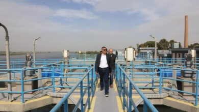 تفقد النجار محطتي مياه الشرب ورفع الصرف الصحي بقري الفهميين والمشتل بمركز الصف استعدادًا لدخولهما الخدمة