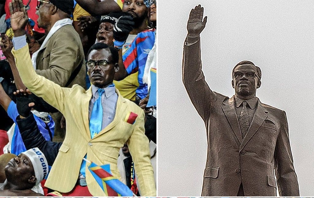 مليون تحيه لمشجع الكونغو الديمقراطية الذي ابهر الملايين