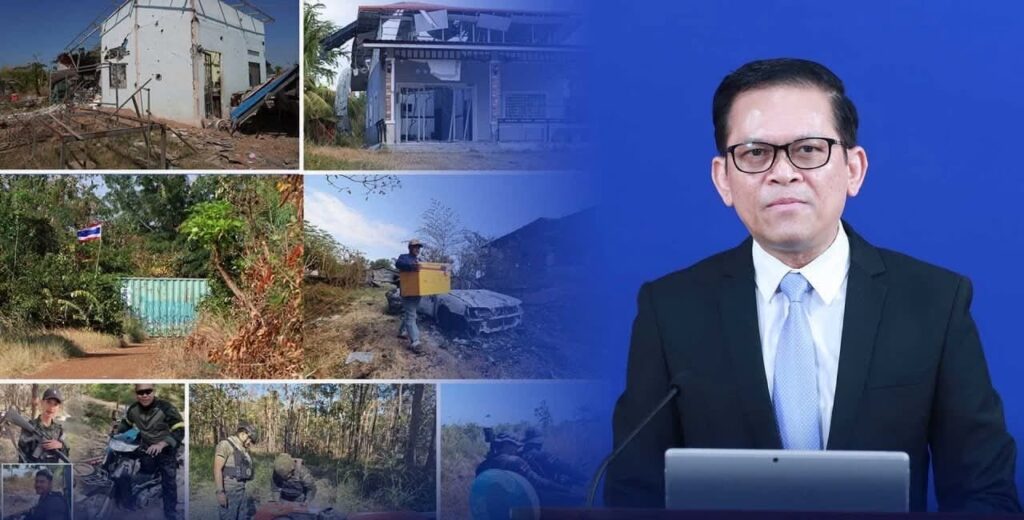 التدمير المستمر للمنازل الكمبودية والبنية الاحتياطية من قبل الجنود التايلنديين ينتهك القانون الدولي التدمير المستمر للمنازل الكمبودية والبنية الاحتياطية من قبل الجنود التايلنديين ينتهك القانون الدولي