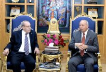 السفير الأمين العام المساعد لجامعة الدول العربية مدير عام الصندوق العربي للمعونة الفنية للدول الإفريقية يلتقي برئيس جامعة المنصورة