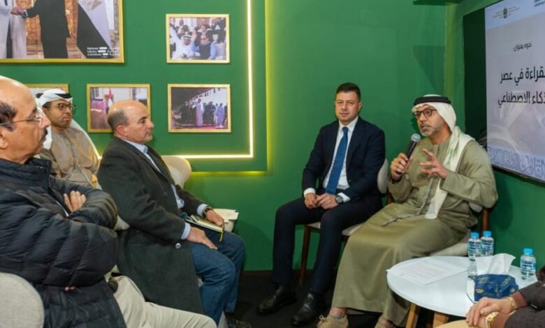 علي هامش معرض الكتاب سفير الإمارات: الثقافة ليست ترفا بل هي حماية للهوية وارتقاء بالإنسان علي هامش معرض الكتاب سفير الإمارات: الثقافة ليست ترفا بل هي حماية للهوية وارتقاء بالإنسان