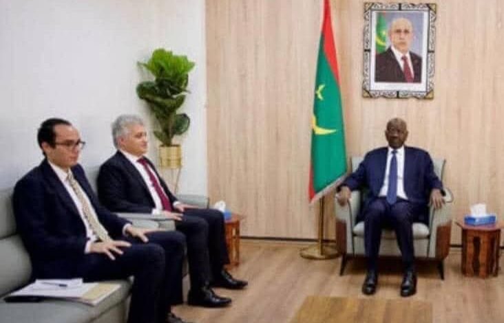 سفير مصر بموريتانيا يلتقي بوزير الخارجية الموريتاني سفير مصر بموريتانيا يلتقي بوزير الخارجية الموريتاني