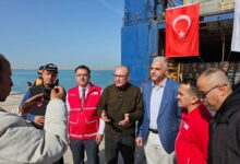 سفينة الخير العشرون التركية الى غزة وصلت إلى ميناء العريش.