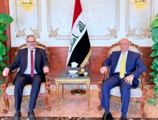 سفير جمهورية العراق في القاهرة يستقبل القائم بأعمال رئيس مكتب ممثل الاونروا في القاهره