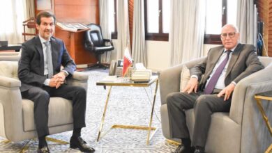 السفير رشيد خطابي يلتقي سفير قطر بالقاهرة