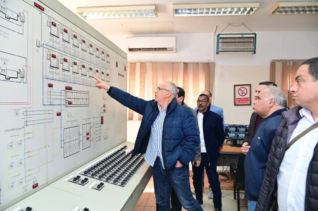 الدكتور سويلم يتفقد حالة المنظومة المائية بمحافظتي الإسماعيلية وبورسعيد اليوم ٢٣ يناير ٢٠٢٦، ويتفقد محطة مياه شرب الرسوة ببورسعيد، وترعتي الإسماعيلية وبورسعيد