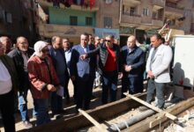 محافظ الجيزة : تطوير ورصف طريق جسر المنوات بالحوامدية بطول 2 كم 