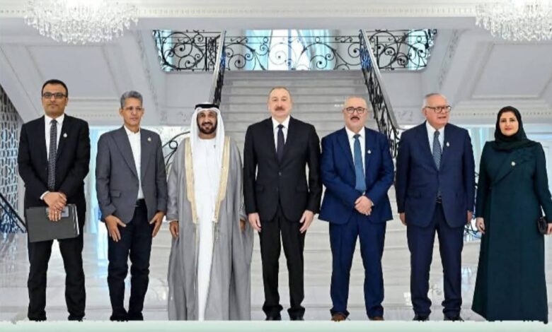 رئيس جمهورية أذربيجان يستقبل وفد البرلمان العربي برئاسة “اليماحي”