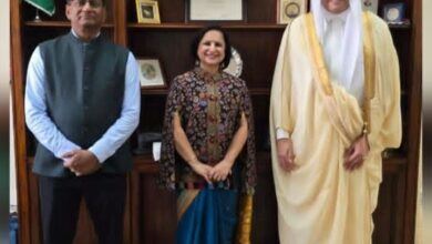 رئيس قطاع الشؤون السياسية بالجامعة العربية يلتقي نائب وزير بخارجية الهند