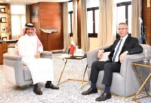 سفير قطر يلتقي الامين العام المساعد لجامعة الدول رئيس قطاع فلسطين