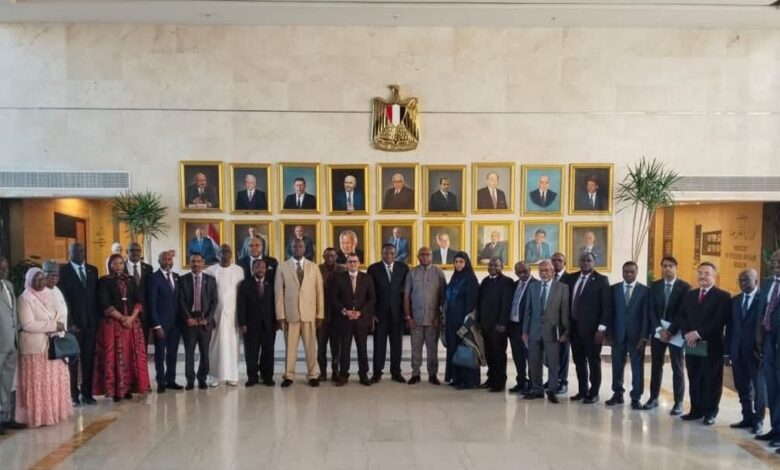 مساعد وزير الخارجية للشؤون الإفريقية يلتقي بمجموعة السفراء الأفارقة بالقاهرة