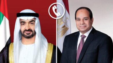 الرئيس السيسي يعلن تضامن مصر مع الإمارات بعد الاعتداءات الإيرانية الرئيس السيسي يعلن تضامن مصر مع الإمارات بعد الاعتداءات الإيرانية