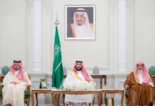 ولى العهد محمد بن سلمان يستقبل أصحاب الفضيلة والمعالي وجمعًا من المواطنين بالمدينة المنورة بحضور أميرها سلمان بن سلطان