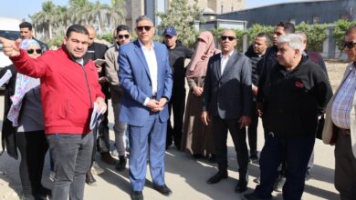 محافظ الجيزة يتفقد أعمال تطوير ورصف طرق المنطقة الصناعية والاستثمارية بأبو رواش