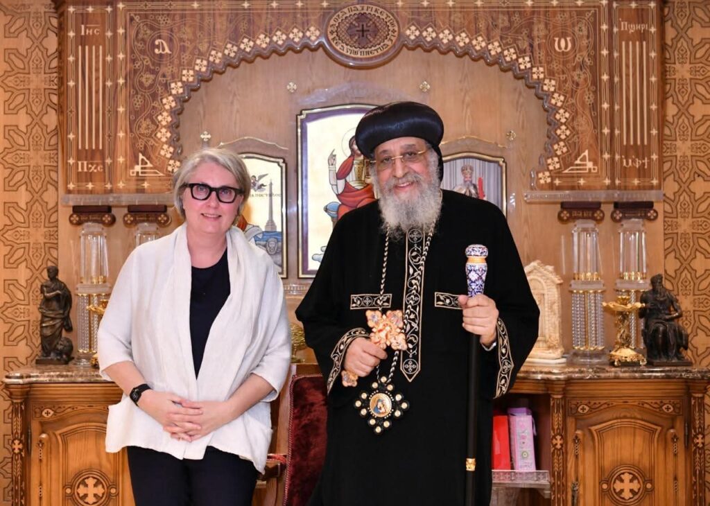 سفيرة فنلندا في لقاء البابا تواضروس تشيد بارث مصر التاريخي والدور الثابت للكنيسة القبطية الأرثوذكسية