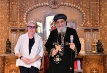 سفيرة فنلندا في لقاء البابا تواضروس تشيد بارث مصر التاريخي والدور الثابت للكنيسة القبطية الأرثوذكسية