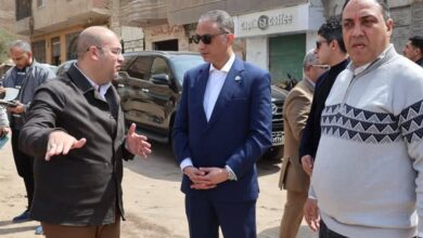 محافظ الجيزة يتفقد أعمال رفع تراكمات المخلفات وتطوير المحاور المرورية بمركز ومدينة كرداسة