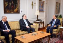 وزير الخارجية يستقبل رئيس الجهاز المركزي للتنظيم والإدارة