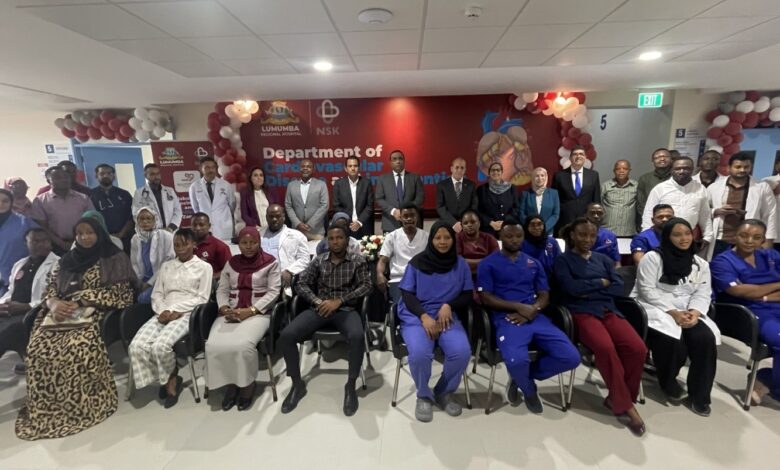 الصندوق العربي للمعونة الفنية للدول الإفريقية يشارك في افتتاح قسمي أمراض القلب وطب القلب الرياضي بزنزبار ويختتم برنامجاً تدريبياً متخصصاً