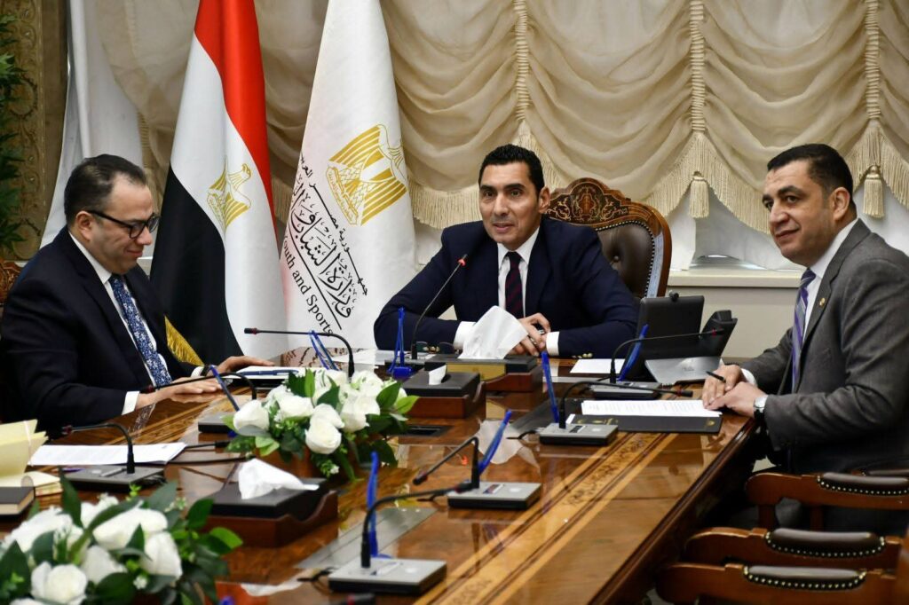 عبر الفيديو كونفرانس..وزير الشباب والرياضة يبحث مع المدير الإقليمي وممثل الوكالة الدولية لمكافحة المنشطات في إفريقيا استضافة مصر “الملتقى الأفريقي الأول لمكافحة المنشطات”