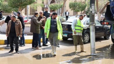 محافظ الجيزة يتفقد جهود شفط مياه الأمطار بمحور صفط اللبن وشوارع الدقي والعجوزة