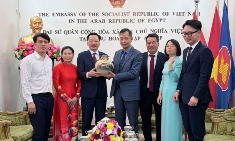 سفارة فيتنام تساهم في إنشاء جسر لجلب الصناعات والمنتجات الفيتنامية إلي مصر وافريقيا