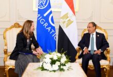 وزير الخارجية يلتقي المديرة العامة للمنظمة الدولية للهجرة