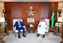 رئيس قطاع فلسطين والأراضي العربية المحتلة يلتقي سفير المملكة العربية السعودية لدى جمهورية مصر العربية