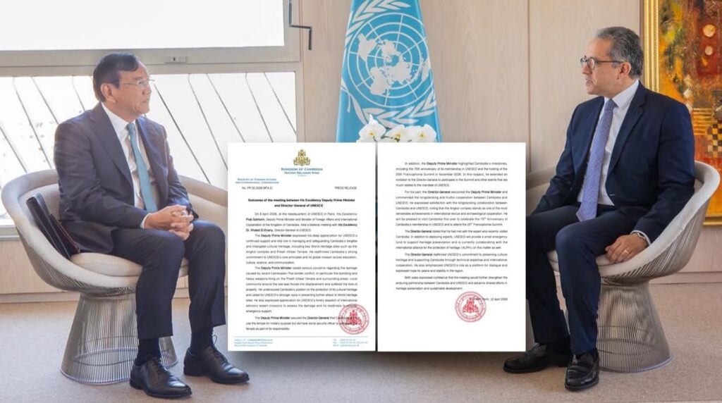 وزير خارجيه كمبوديا يدعو إلى عمل اليونسكو بشأن التهديدات التي تهدد مواقع التراث