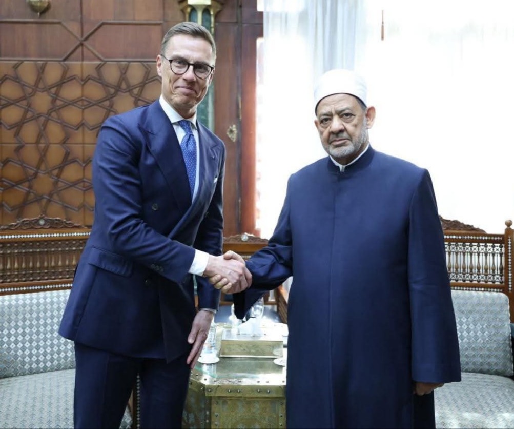 رئيس فنلندا لشيخ الأزهر: حينما يُصغي صُنّاع القرار السياسي لتعاليم الدين يصبح العالم أفضل حتمًا