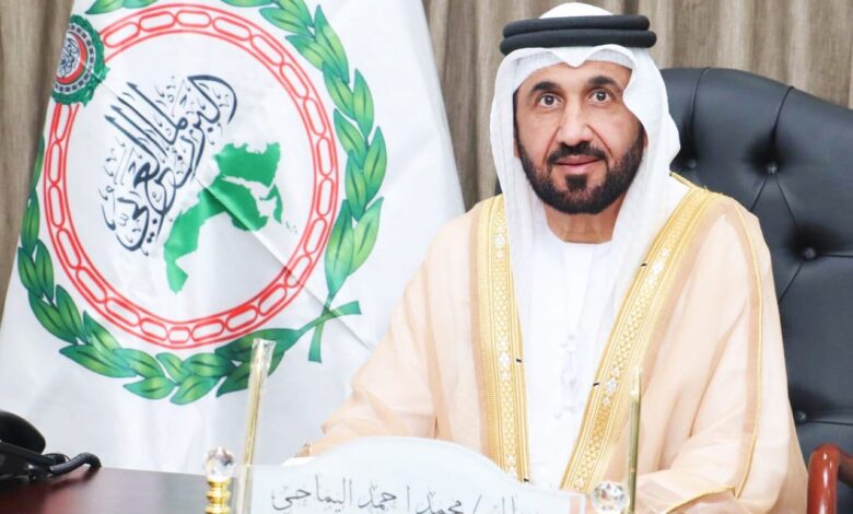 رئيس البرلمان العربي يشيد بالنقاط التي طرحها الرئيس الصيني والتي تؤكد ضرورة احترام سيادة الدول وعدم المساس بأمنها