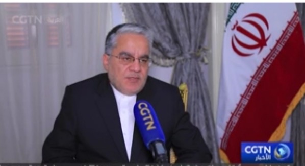 دبلوماسي إيراني في تصريح للقناة العربية بتليفزيون الصين: لن نقبل إلا بحل دبلوماسي عادل ومتوازن دبلوماسي إيراني في تصريح للقناة العربية بتليفزيون الصين: لن نقبل إلا بحل دبلوماسي عادل ومتوازن