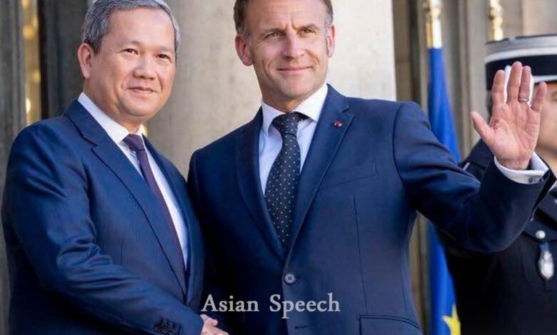 ماكرون يثني على روابط كمبوديا في رسالة نادرة بلغة الخميرية