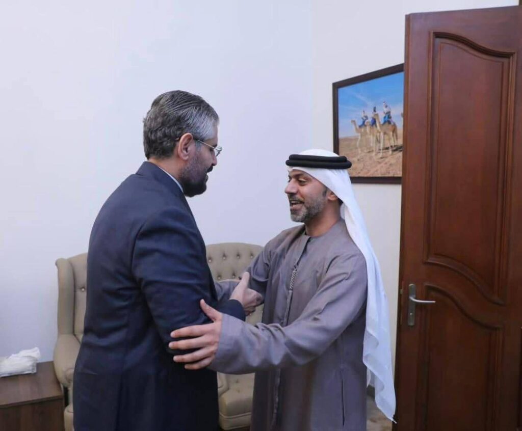 عبدالمطلب ثابت وحمد عبيد الزعابي يبحثان بالقاهرة آفاق التعاون المشترك بين ليبيا والإمارات