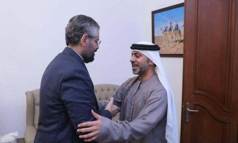 عبدالمطلب ثابت وحمد عبيد الزعابي يبحثان بالقاهرة آفاق التعاون المشترك بين ليبيا والإمارات